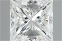 Natural Diamond 0.30 Carats, Princess with  Cut, H Color, VVS1 Clarity and Certified by GIA