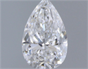 Diamante Natural 0.34 quilates, De pera , Color E, claridad VS1 y certificado GIA