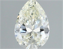 Natural Diamond 0.42 Carats, Pear with  Cut, J Color, IF Clarity and Certified by IGI