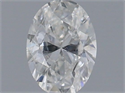 Natural Diamond 0.40 Carats, Oval with  Cut, F Color, I1 Clarity and Certified by IGI
