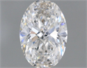 Natural Diamond 0.60 Carats, Oval with  Cut, G Color, VVS1 Clarity and Certified by GIA