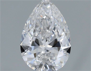 Picture of Natural Diamond 0.60 Carats, Pear with  Cut, D Color, SI1 Clarity and Certified by GIA