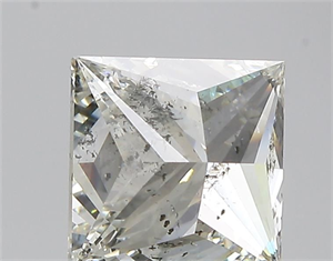 Foto Diamante Natural 1.70 quilates, Princesa , Color J, claridad SI2 y certificado HRD de