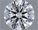 Natural Diamond 0.40 Carats, Round with Excellent Cut, F Color, SI2 Clarity and Certified by IGI