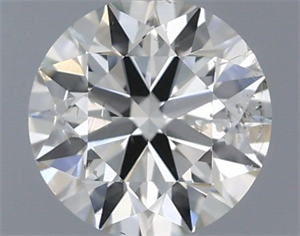 Picture of Natural Diamond 0.40 Carats, Round with Excellent Cut, H Color, SI2 Clarity and Certified by IGI