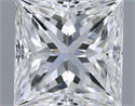 Diamante Natural 0.51 quilates, Princesa , Color G, claridad VVS2 y certificado GIA
