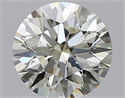 Natural Diamond 0.90 Carats, Round with Excellent Cut, M Color, SI2 Clarity and Certified by GIA
