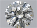 Natural Diamond 0.90 Carats, Round with Excellent Cut, L Color, SI1 Clarity and Certified by GIA
