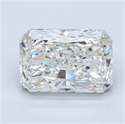 Diamante Natural 4.01 quilates, Radiante , Color H, claridad VVS1 y certificado GIA