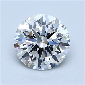 Foto Diamante Natural 2.70 quilates, Redondo , Color F, claridad VVS1 y certificado GIA de