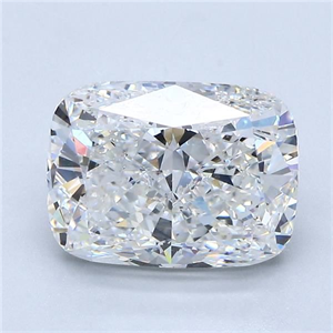 Foto Diamante Natural 3.51 quilates, Del cojín , Color G, claridad VS2 y certificado GIA de