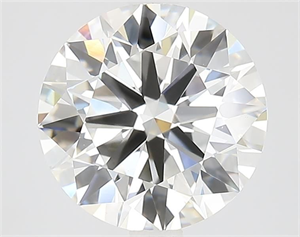 Picture of Lab Grown Diamond 3.09 Carats, Round with Ideal Cut, G Color, VVS2 Clarity and Certified by IGI