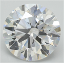 Lab Grown Diamond 2.89 Carats, Round with Excellent Cut, D Color, VS1 Clarity and Certified by GIA