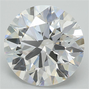 Picture of Lab Grown Diamond 2.89 Carats, Round with Excellent Cut, D Color, VS1 Clarity and Certified by GIA