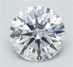 Picture of Lab Grown Diamond 4.02 Carats, Round with Ideal Cut, F Color, VVS2 Clarity and Certified by IGI