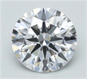 Lab Grown Diamond 4.02 Carats, Round with Ideal Cut, F Color, VVS2 Clarity and Certified by IGI