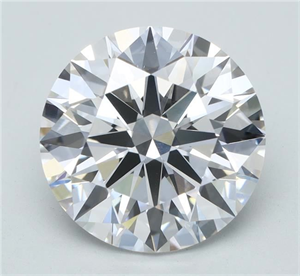 Picture of Lab Grown Diamond 4.02 Carats, Round with Ideal Cut, F Color, VVS2 Clarity and Certified by IGI