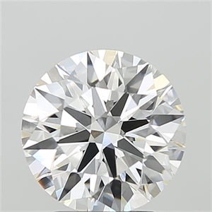 Picture of Lab Grown Diamond 3.10 Carats, Round with Ideal Cut, F Color, VVS2 Clarity and Certified by IGI
