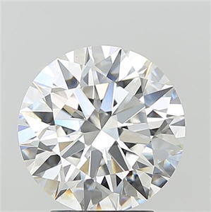 Picture of Lab Grown Diamond 3.10 Carats, Round with Ideal Cut, E Color, VVS2 Clarity and Certified by IGI