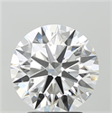 Lab Grown Diamond 3.09 Carats, Round with Ideal Cut, F Color, VVS2 Clarity and Certified by IGI