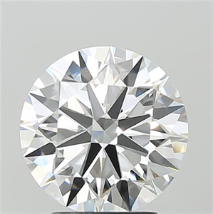 Picture of Lab Grown Diamond 3.09 Carats, Round with Ideal Cut, F Color, VVS2 Clarity and Certified by IGI