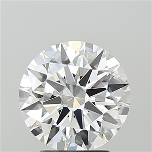 Picture of Lab Grown Diamond 3.10 Carats, Round with Ideal Cut, F Color, VVS2 Clarity and Certified by IGI