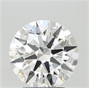 Lab Grown Diamond 3.10 Carats, Round with Ideal Cut, F Color, VVS2 Clarity and Certified by IGI