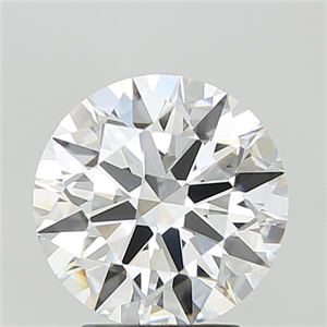 Picture of Lab Grown Diamond 3.10 Carats, Round with Ideal Cut, F Color, VVS2 Clarity and Certified by IGI