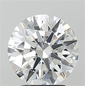 Picture of Lab Grown Diamond 3.10 Carats, Round with Ideal Cut, F Color, VVS2 Clarity and Certified by IGI