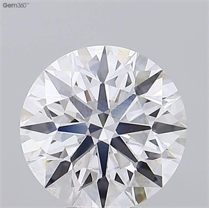 Picture of Lab Grown Diamond 6.38 Carats, Round with Excellent Cut, E Color, VS2 Clarity and Certified by GIA
