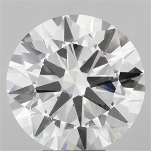 Picture of Lab Grown Diamond 5.50 Carats, Round with Excellent Cut, D Color, VS2 Clarity and Certified by IGI