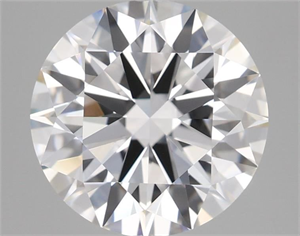 Picture of Lab Grown Diamond 3.60 Carats, Round with Ideal Cut, D Color, VVS1 Clarity and Certified by IGI