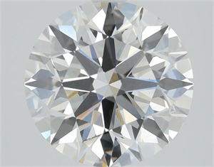 Picture of Lab Grown Diamond 3.09 Carats, Round with Ideal Cut, D Color, VVS1 Clarity and Certified by IGI
