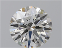 Lab Grown Diamond 1.13 Carats, Round with Ideal Cut, H Color, VS2 Clarity and Certified by IGI