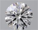 Lab Grown Diamond 1.18 Carats, Round with Ideal Cut, E Color, VVS2 Clarity and Certified by IGI