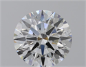 Lab Grown Diamond 1.26 Carats, Round with Ideal Cut, E Color, VS1 Clarity and Certified by IGI
