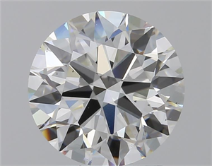 Picture of Lab Grown Diamond 2.00 Carats, Round with Ideal Cut, F Color, VS2 Clarity and Certified by IGI