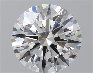 Picture of Lab Grown Diamond 2.45 Carats, Round with Ideal Cut, E Color, VVS2 Clarity and Certified by IGI