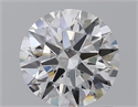 Lab Grown Diamond 1.12 Carats, Round with Ideal Cut, E Color, VS2 Clarity and Certified by IGI