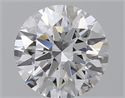 Lab Grown Diamond 1.12 Carats, Round with Ideal Cut, E Color, VVS2 Clarity and Certified by IGI