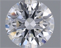 Lab Grown Diamond 0.86 Carats, Round with Ideal Cut, D Color, VVS2 Clarity and Certified by IGI