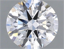 Lab Grown Diamond 0.71 Carats, Round with Ideal Cut, D Color, VS2 Clarity and Certified by IGI