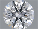 Lab Grown Diamond 0.89 Carats, Round with Ideal Cut, D Color, VVS2 Clarity and Certified by IGI