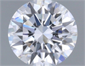 Del inventario de diamantes de laboratorio, 0.72 quilates, Redondo , Color D, claridad VS2 y certificado IGI