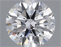 Del inventario de diamantes de laboratorio, 0.74 quilates, Redondo , Color D, claridad VVS2 y certificado IGI