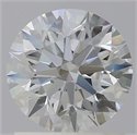 Lab Grown Diamond 1.24 Carats, Round with Excellent Cut, D Color, VVS2 Clarity and Certified by IGI