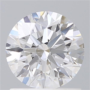 Picture of Lab Grown Diamond 1.11 Carats, Round with Excellent Cut, D Color, VVS2 Clarity and Certified by IGI