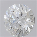 Lab Grown Diamond 1.21 Carats, Round with Excellent Cut, D Color, VVS2 Clarity and Certified by IGI