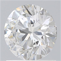 Lab Grown Diamond 1.12 Carats, Round with Ideal Cut, D Color, VVS2 Clarity and Certified by IGI