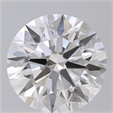 Lab Grown Diamond 1.09 Carats, Round with Ideal Cut, E Color, VVS2 Clarity and Certified by IGI